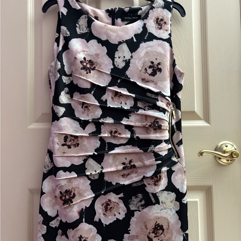 Ivanka Trump Pink Ruched Sheath Mini Dress